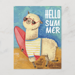 Postal Llama de verano