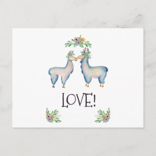 Postal Llama Enamorado