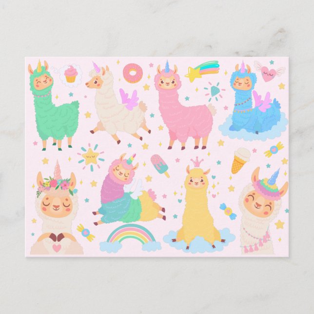 Postal Llama Llove (Anverso)