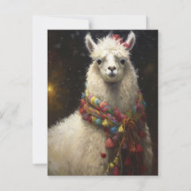 Llama Navideño Adorable