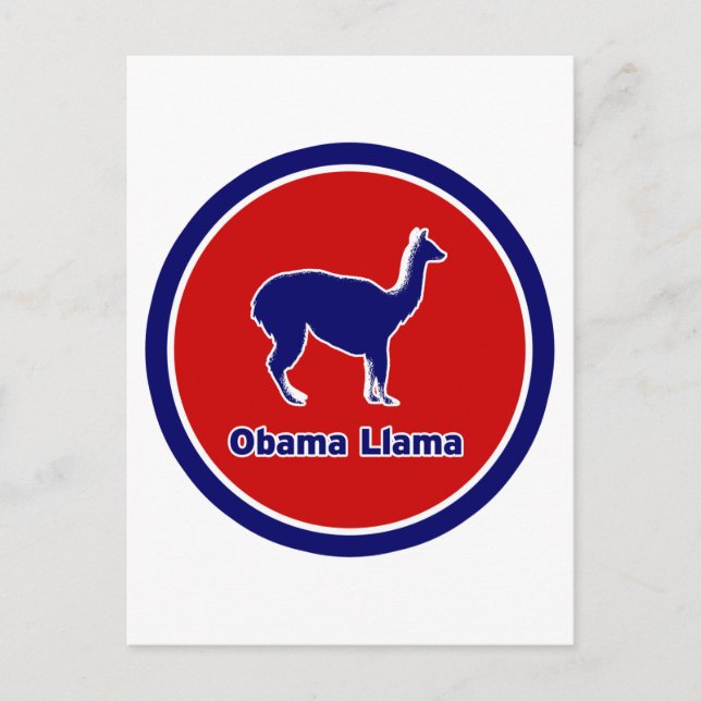 Postal Llama Obama (Anverso)