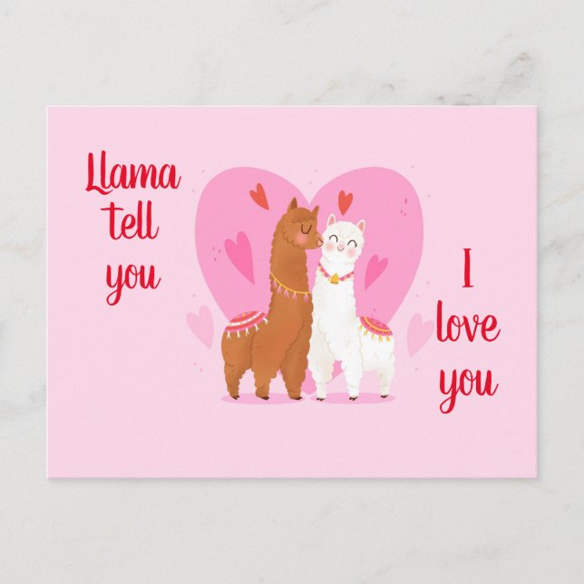 Postal Llama te lo dice  (Anverso)