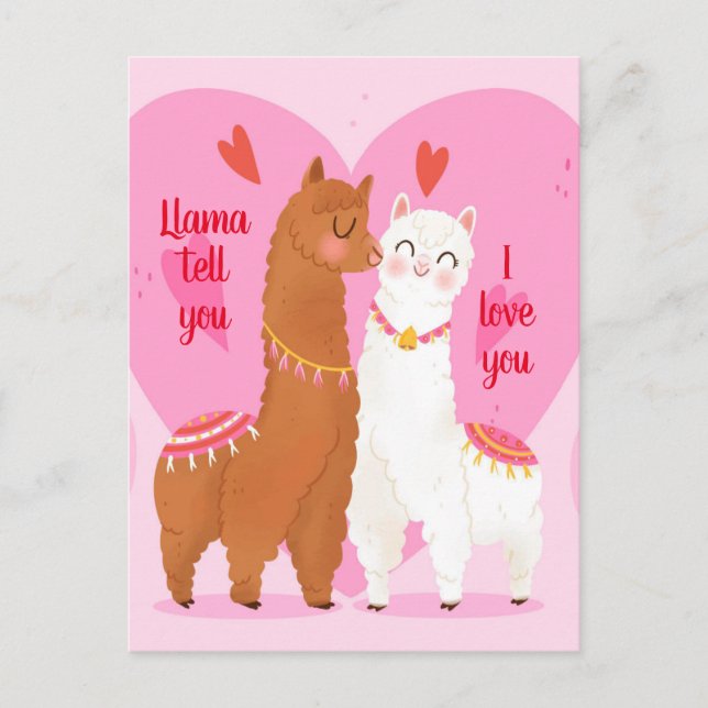 Postal Llama Tell tú (Anverso)