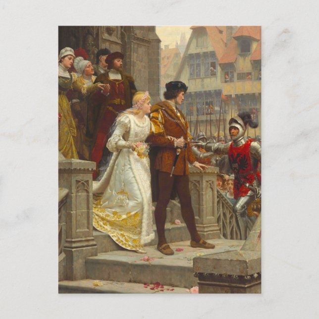 Postal Llamada a las armas, c. 1888 por Edmund Blair Leig (Anverso)