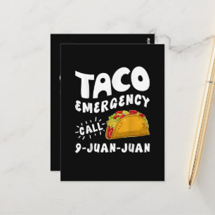 Postal Llamada de Emergencia de Taco 9 Juan Juan Diverti