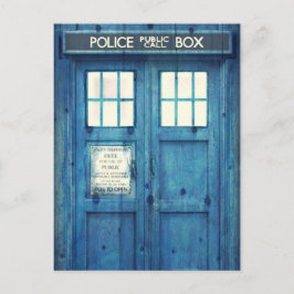 Postal Llamada pública de la policía de época