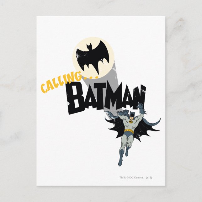 Postal Llamando a Batman Graphic (Anverso)