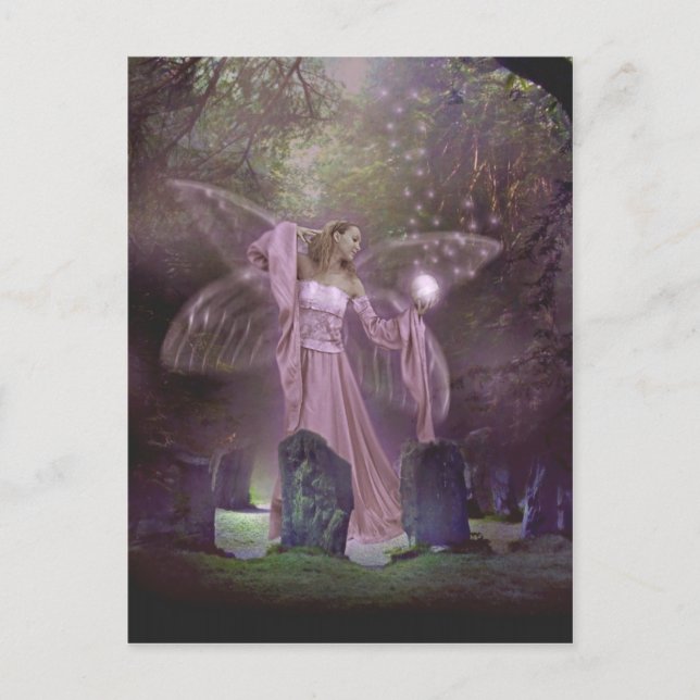 Postal Llamando a las hadas (Anverso)