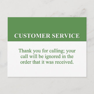 Postal Llamar a la línea de servicio al cliente (2)
