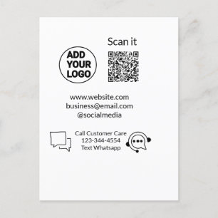 Postal Llamar a un cliente para que envíe un mensaje de t