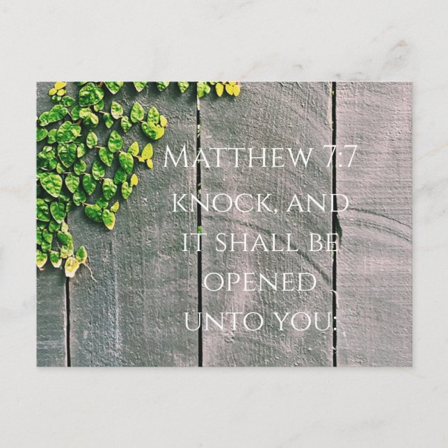 Postal Llamar Y La Puerta Se Abrirá Mejora Pronto  (Anverso)