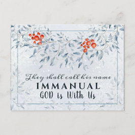 Postal Llamarán a su nombre Immanuel, Navidades