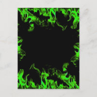 llamas calientes verdes