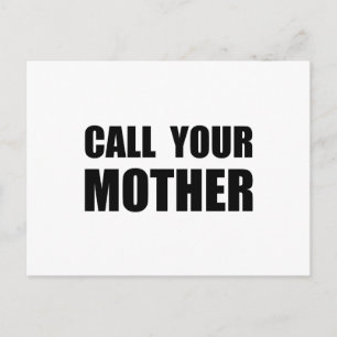 Postal Llame a su madre
