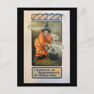 Postal Llamo a la memoria de las cosas del pasado vintage