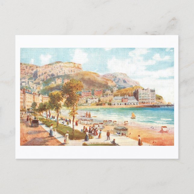 Postal Llandudno Antiguo (Anverso)
