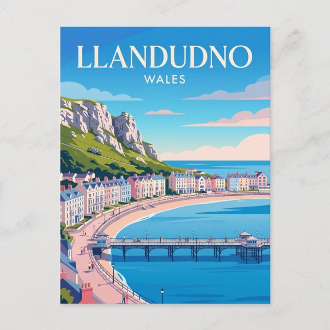 Postal Llandudno Gales (Anverso)