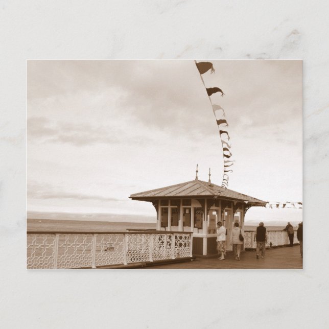 Postal Llandudno pier North Wales (Anverso)