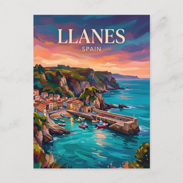 Postal Llanes España (Anverso)