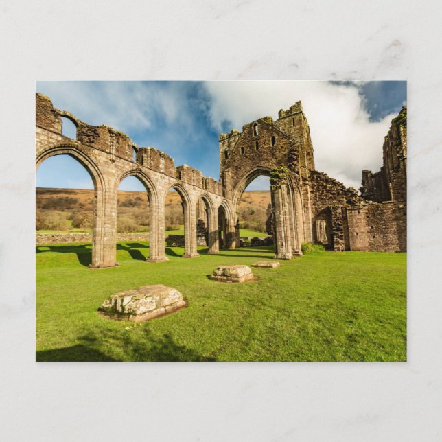 Postal Llanthony Priory (Anverso)