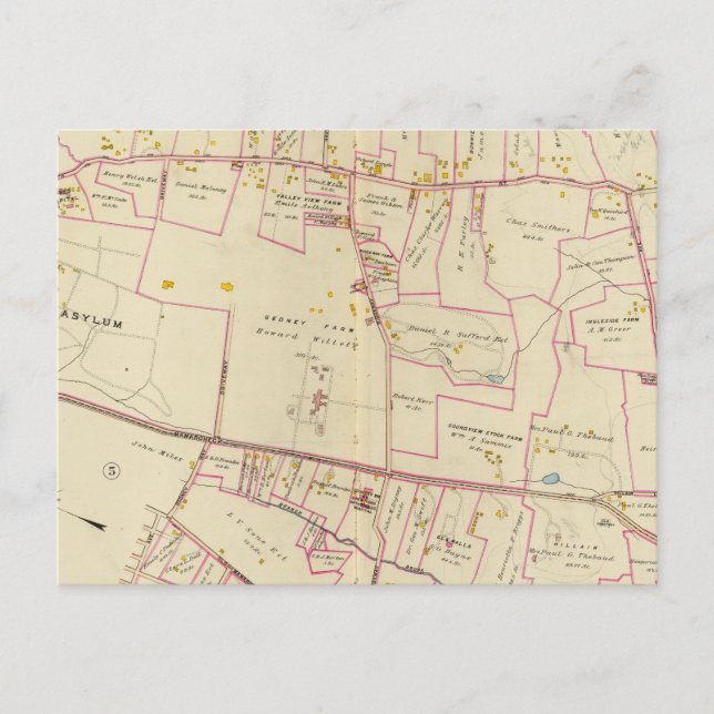 Postal Llanuras blancas, Nueva York (Anverso)