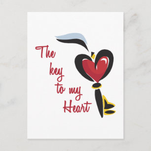 Postal Llave a mi corazón