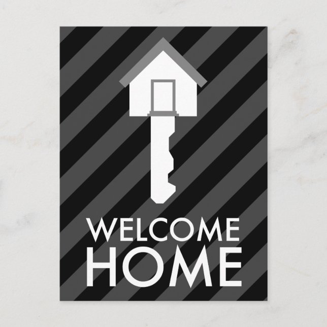 Postal llave de bienvenida a casa (Anverso)