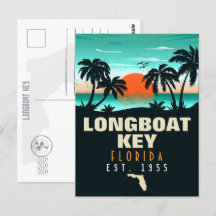 Llave de Longboat Florida Retro Sunset Souvenirs 6