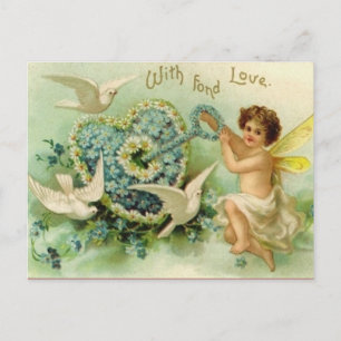 Postal Llave De Vintage A Mi Postcard Cardíaca