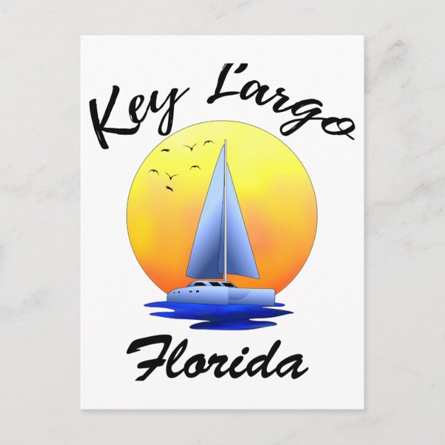 Postal Llave en Largo Florida (Anverso)