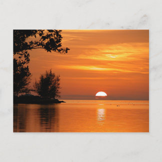 Postal Llave Oeste, puesta de sol en Florida, hermosa fot
