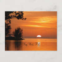 Llave Oeste, puesta de sol en Florida, hermosa fot