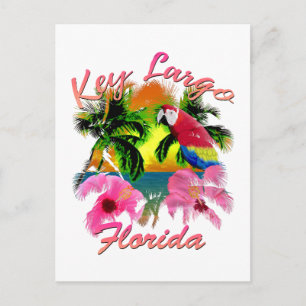Postal Llave tropical Largo Cayos de Florida