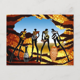 Postal Llega el hogar africano