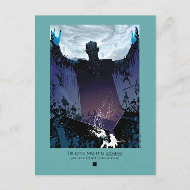 Postal Llega La Larga Noche (Anverso)