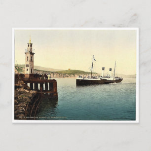 Postal Llegada del barco de Boulogne, Folkestone, Inglate