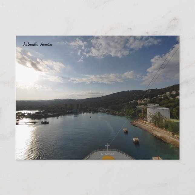 Postal Llegada matutina - Jamaica (Anverso)