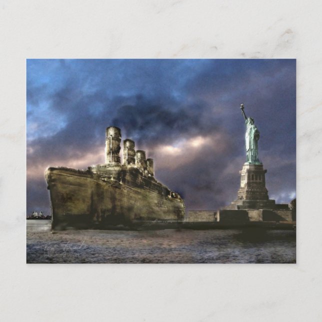 Postal Llegada tardía (Anverso)