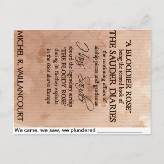 Postal "Llegamos, vimos, saqueamos" Postcard
