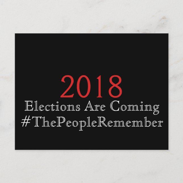 Postal Llegan las elecciones, recuerda la gente (Anverso)