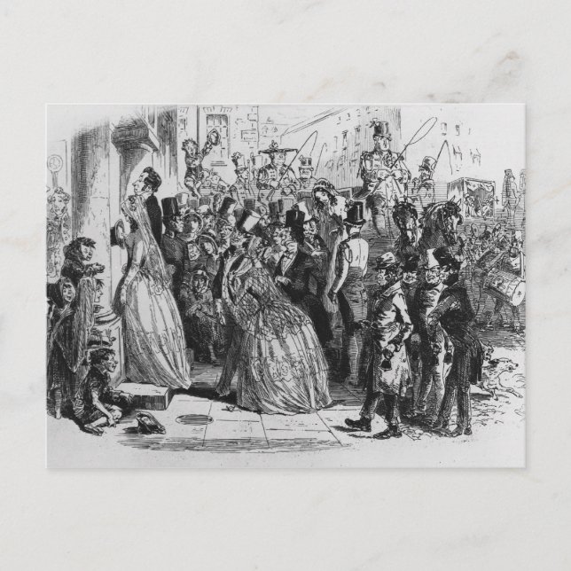 Postal Llegando a casa desde la iglesia (Anverso)