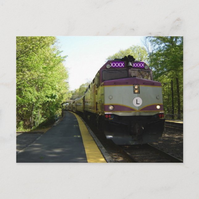 Postal Llegando por la vía 1 (Anverso)