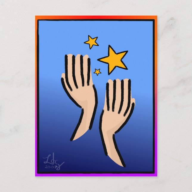 Postal Llegar a 4 La Postcard De Las Estrellas (Anverso)