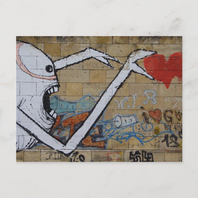 Postal Llegar a un corazón (Anverso)