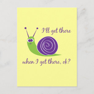 Postal Llegaré allí cuando llegue, ¿vale?