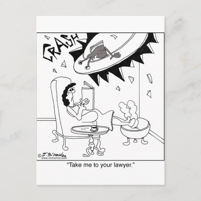 Postal Llévame A Tu Abogado (Anverso)