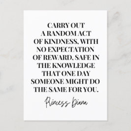 Postal Llevar a cabo un acto aleatorio de bondad