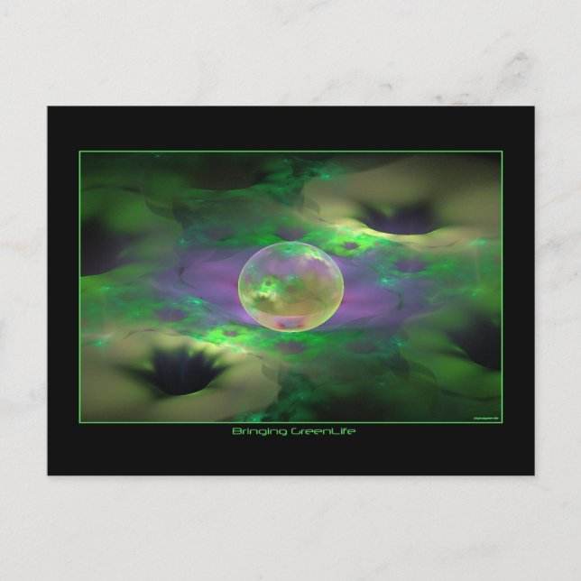 Postal llevar una vida verde (Anverso)