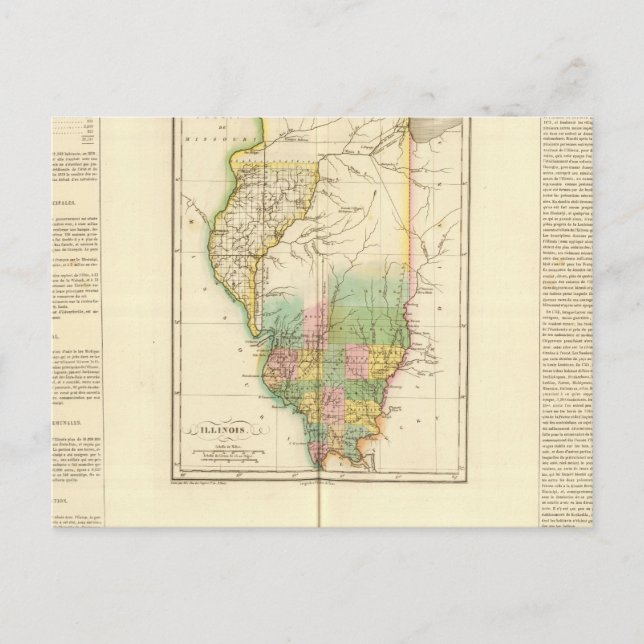 Postal llinois US (Anverso)