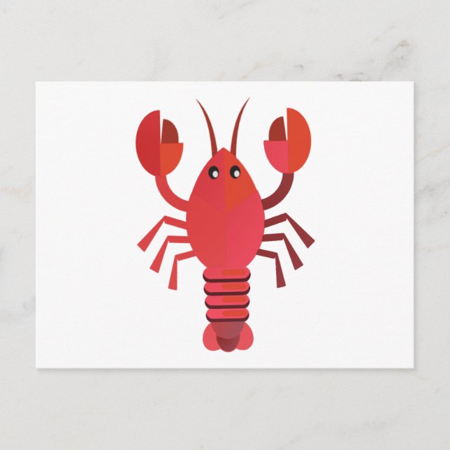 Postal Llobster de Hummer Languste (Anverso)